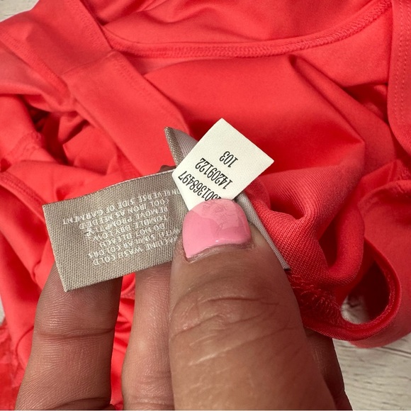 Chicos Coral v-neck poncho blouse with matching tank sz L/XL burnout design - Picture 9 of 10